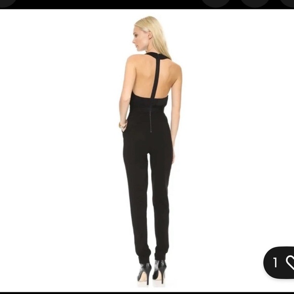 Elegant Black Halter Jumpsuit - Picture 1 of 5